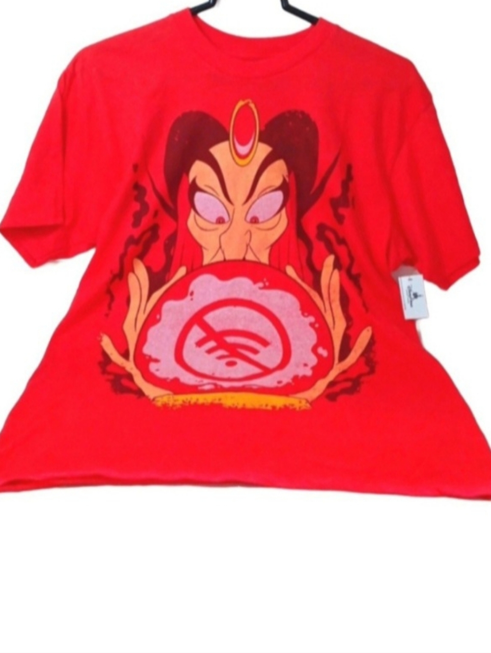 NWT Disney Parks Jafar Graphic Red T-shirt | No WiFi | Medium